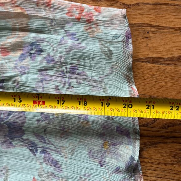 SOLD Alice + Olivia Green Floral Sleeveless Halter Neck Blouse Top Women's Sz XS - Picture 6 of 7